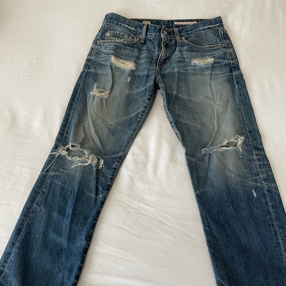 AG Adriano Goldschmied Ex Boyfriend Crop Jeans Sz 27R - Picture 4 of 5